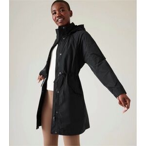 NEW ATHLETA WINDOUT Women's Black Hooded Jacket